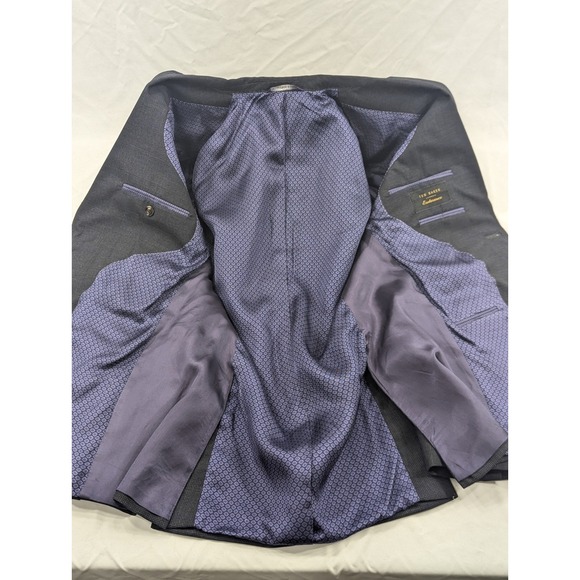 Ted Baker Endurance Jones SJR Wool Blazer Sports Jacket Coat 38R 40" Chest Gray - Picture 7 of 15